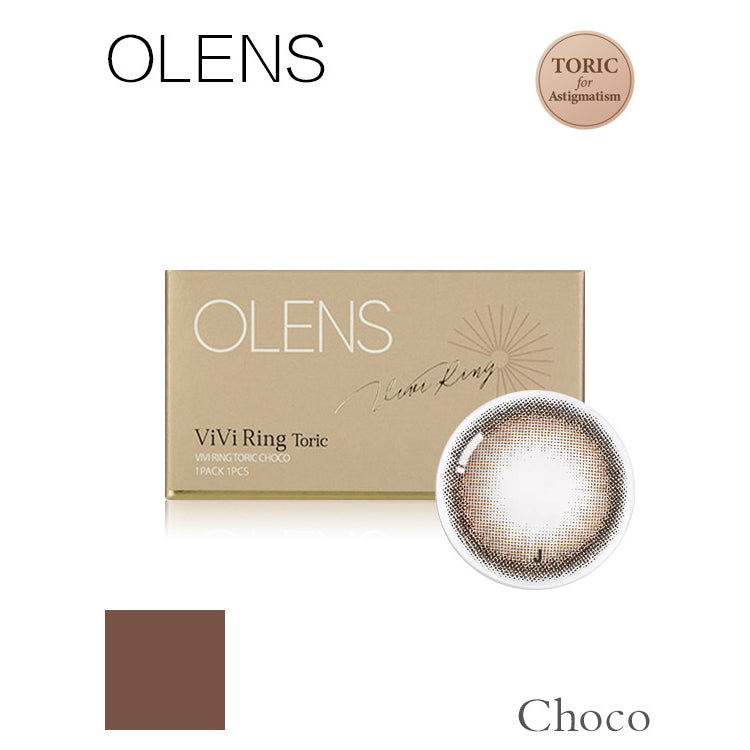 OLENS Viviviring  Toric 1 Month Choco｜Monthly Disposable Astigmatism Colored Contact Lens | 1pcs
