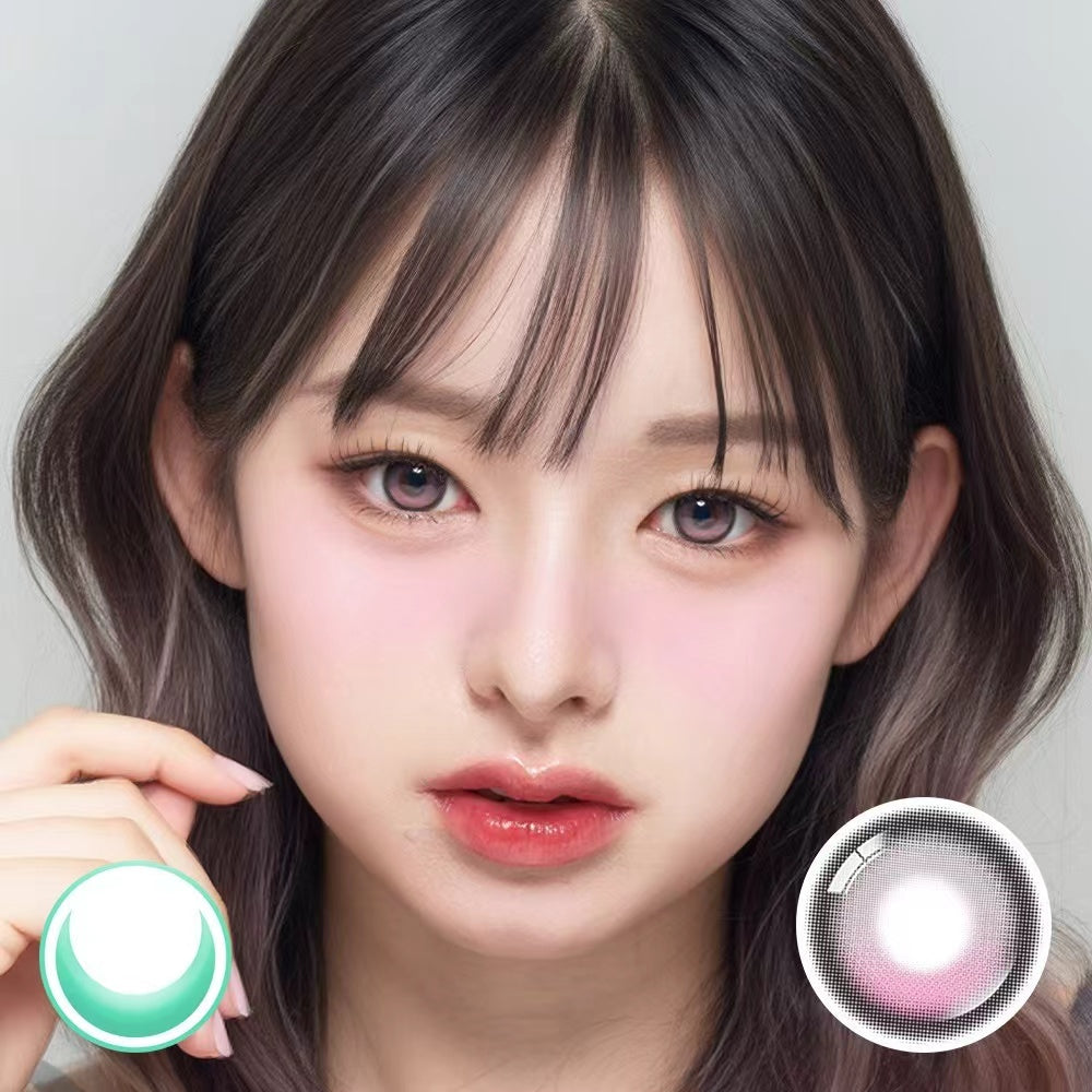 [13.8mm] Lenbling Big Pureble 1 Month Pastel Pink｜Monthly Disposable Colored Contact Lens | 2pcs