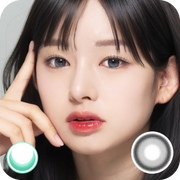 [13.8mm] Lenbling Big Pureble 1 Month Ash Gray｜Monthly Disposable Colored Contact Lens | 2pcs