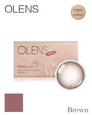 OLENS Mood Night Toric 1 Month Brown｜Monthly Disposable Astigmatism Colored Contact Lens | 1pcs