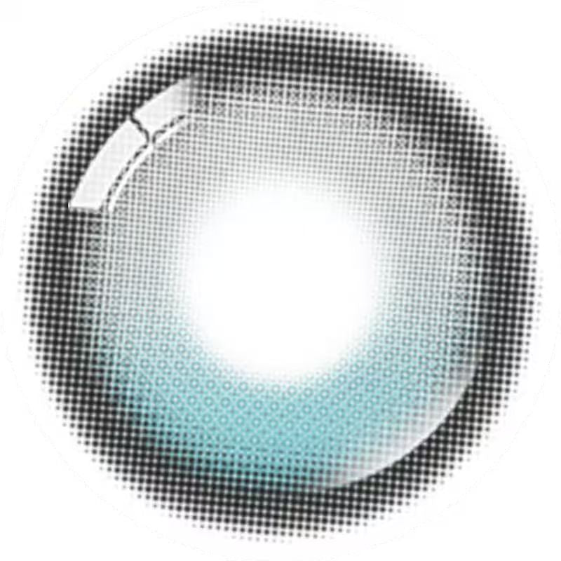 [13.8mm] Lenbling Big Pureble 1 Month Ocean Blue｜Monthly Disposable Colored Contact Lens | 2pcs