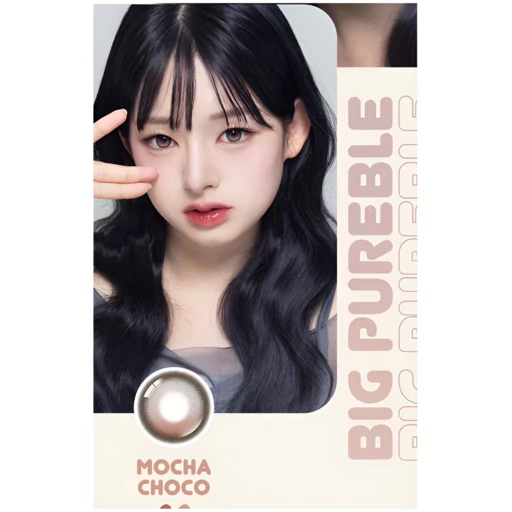 [13.8mm] Lenbling Big Pureble 1 Month Mocha Choco｜Monthly Disposable Colored Contact Lens | 2pcs