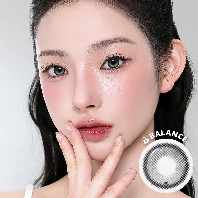 I-SHA Reborn Red 1 Month Milky Gray｜Monthly Disposable Colored Silicone Hydrogel Contact Lens | 1pcs