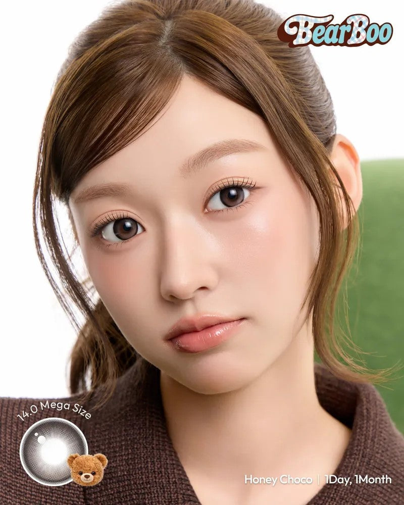 CHUU LENS Bear Boo 1 Day Honey Choco｜Daily Disposable Colored Contact Lens |10pcs