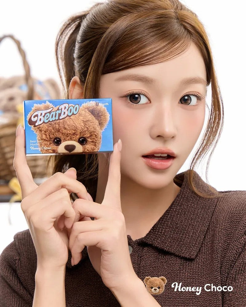 CHUU LENS Bear Boo 1 Day Honey Choco｜Daily Disposable Colored Contact Lens |10pcs
