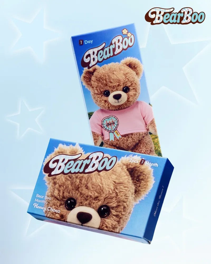 CHUU LENS Bear Boo 1 Month Honey Choco｜Monthly Disposable Colored Contact Lens | 2pcs