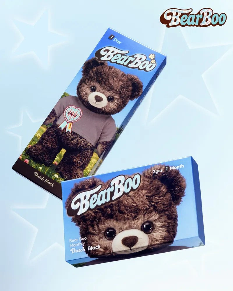 CHUU LENS Bear Boo 1 Month Dutch Black｜Monthly Disposable Colored Contact Lens | 2pcs