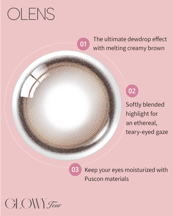 OLENS  GLOWY TEAR BROWN  1Day 20P